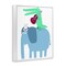 Stupell Industries Elephant & Alligator with Acoustic Guitar Framed Giclee By Carla Daly